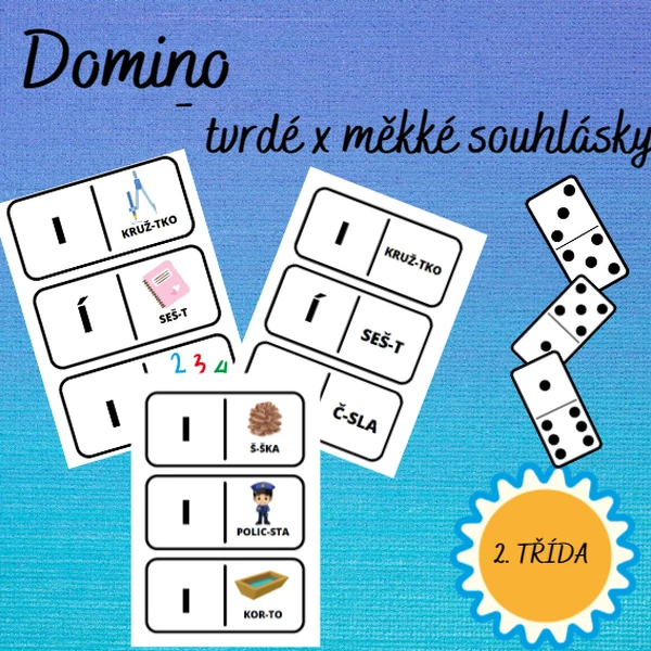 Domino měkké x tvrdé souhlásky