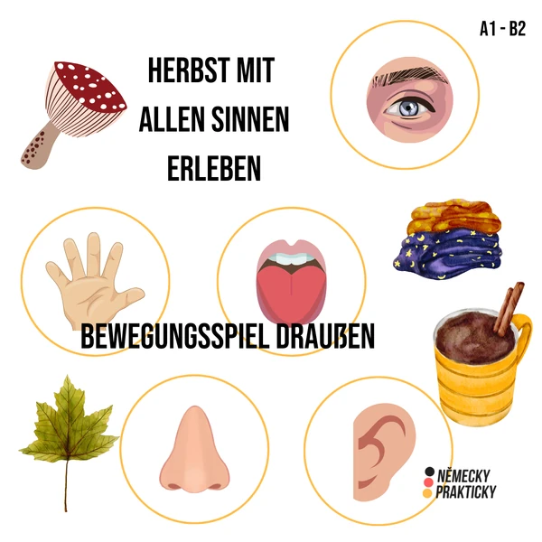 Herbst mit allen Sinnen erleben - Bewegungsspiel A1 - B2