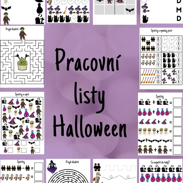 Halloween - Pracovní listy