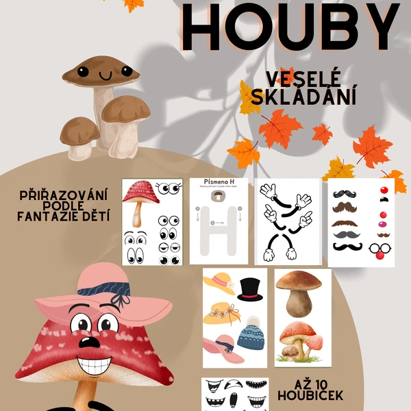 Veselé skládání - houby