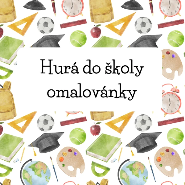 Hurá do školy-omalovánky