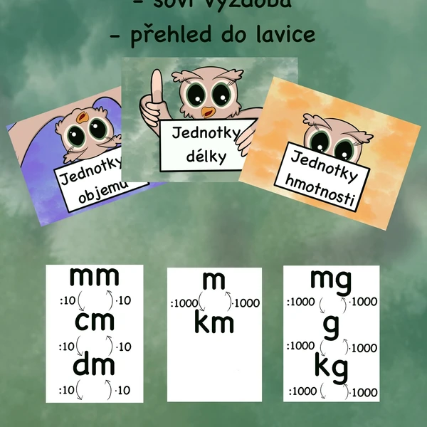 Převody jednotek (Moudrá sova)