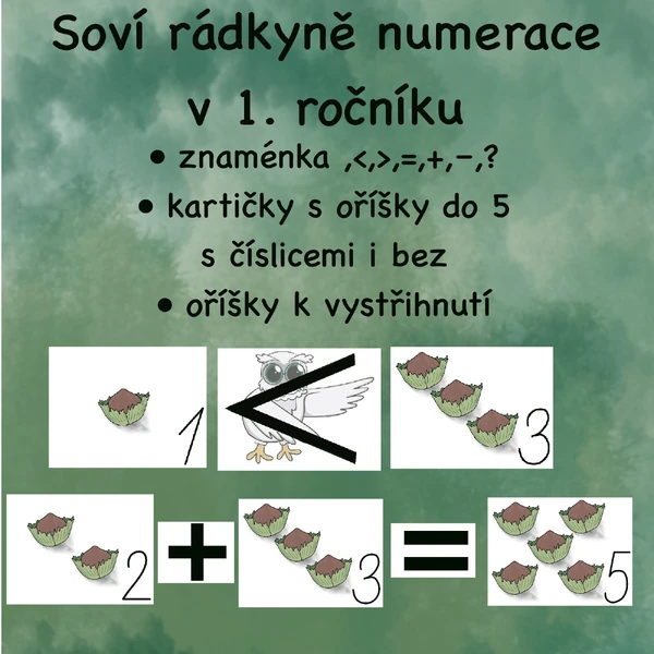 Soví rádkyně numerace v 1. ročníku