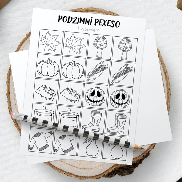 Podzimní pexeso a loto