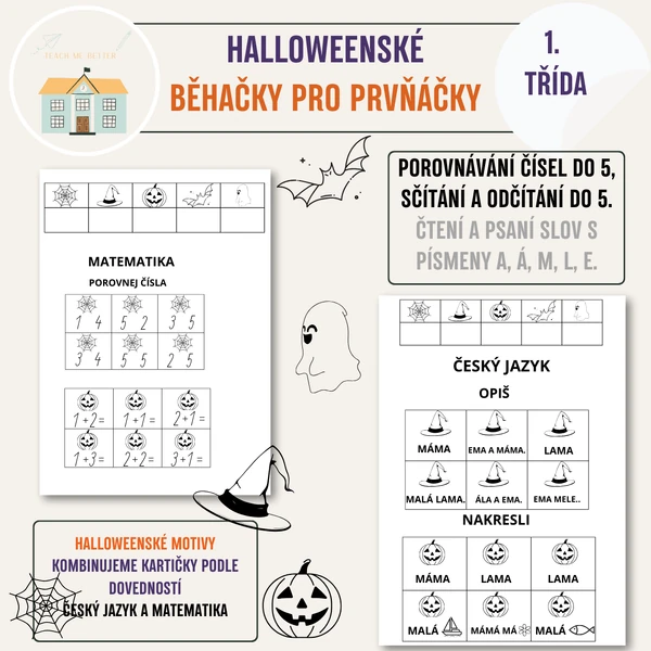 Halloweenské běhačky pro prvňáčky