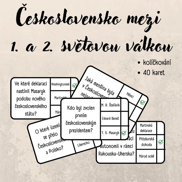 Československo mezi 1. a 2. světovou válkou - kolíčkování