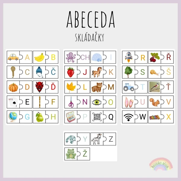 Abeceda, skládačky