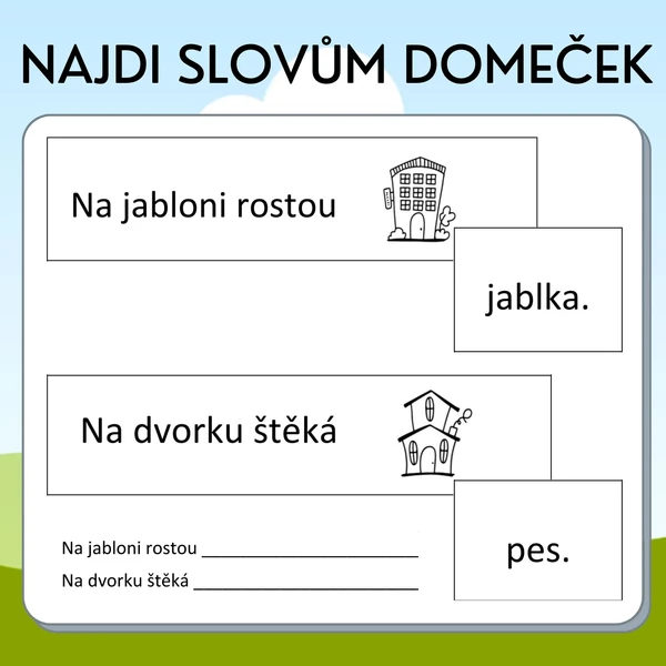 Najdi slovům domeček