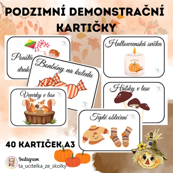 PODZIMNÍ DEMONSTRAČNÍ KARTIČKY