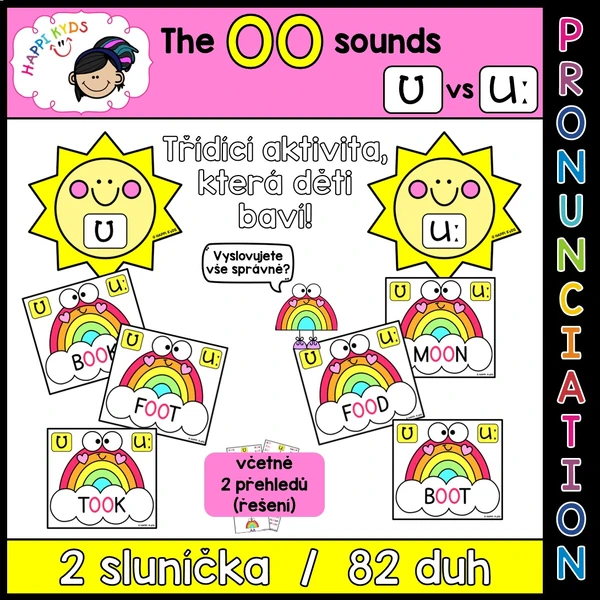 PRONUNCIATION - OO - sluníčka a duhy