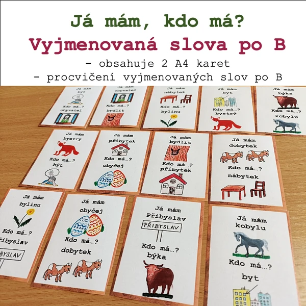 Já mám, kdo má? Vyjmenovaná slova po B