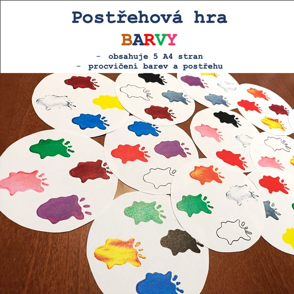 Postřehová hra - Barvy