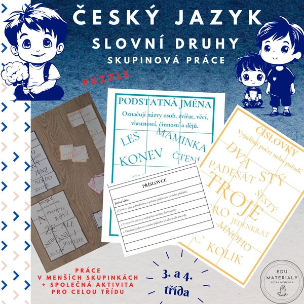 ČJ - slovní druhy - skupinová práce