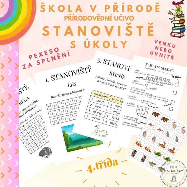 Škola v přírodě - stanoviště
