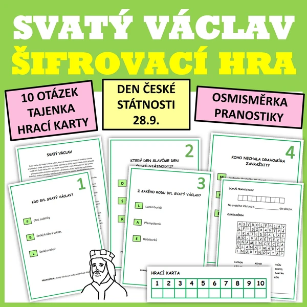 SVATÝ VÁCLAV - ŠIFROVACÍ HRA