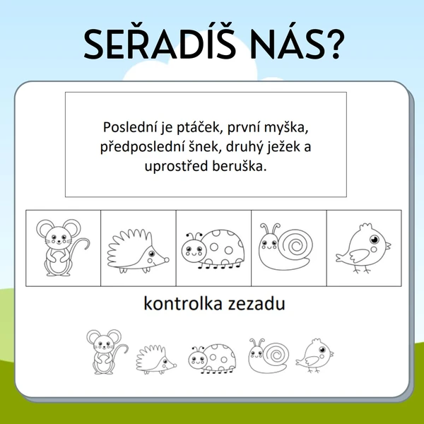 Seřadíš nás?