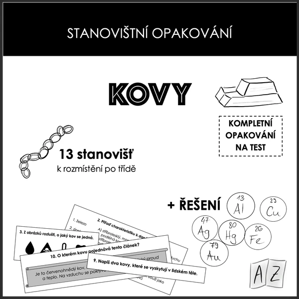 Stanovištní opakování - kovy