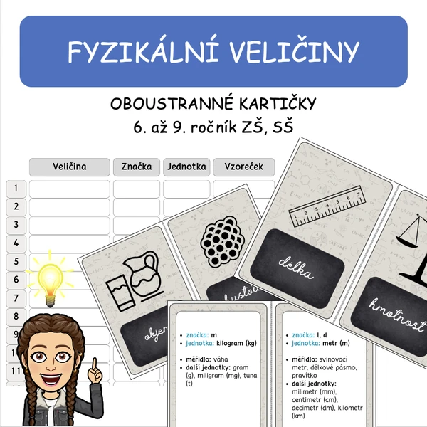 Karty - fyzikální veličiny