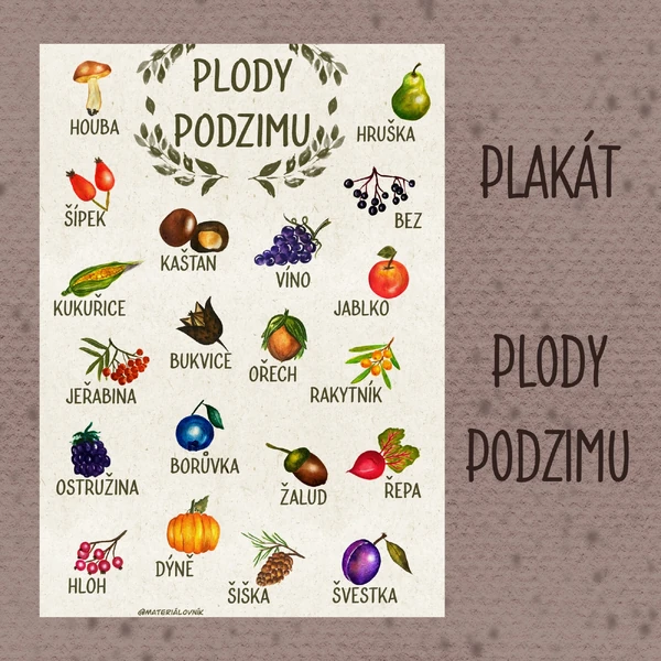 Plakát - Plody podzimu