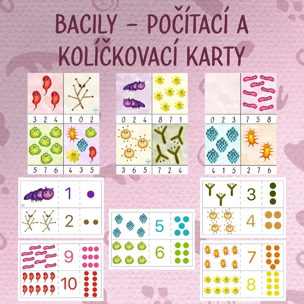 Bacily - Počítací a kolíčkovací karty