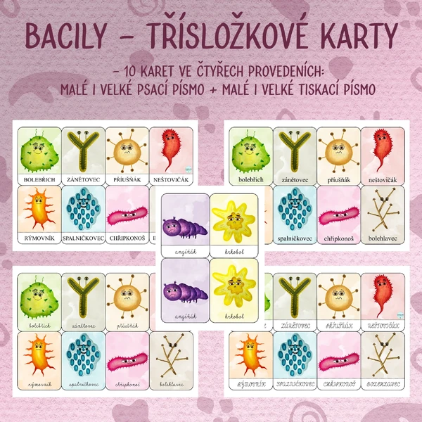 Bacily - Třísložkové karty