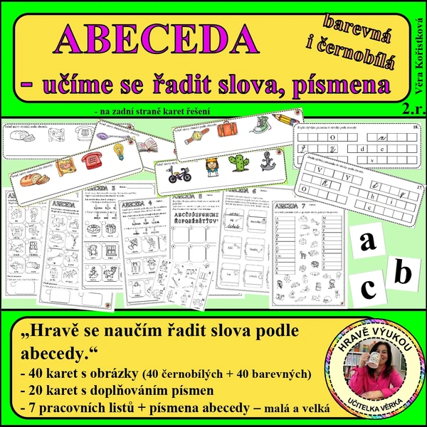 ABECEDA – učíme se řadit písmena, slova