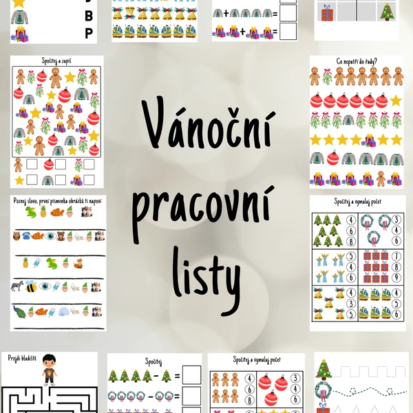 Vánoční pracovní listy