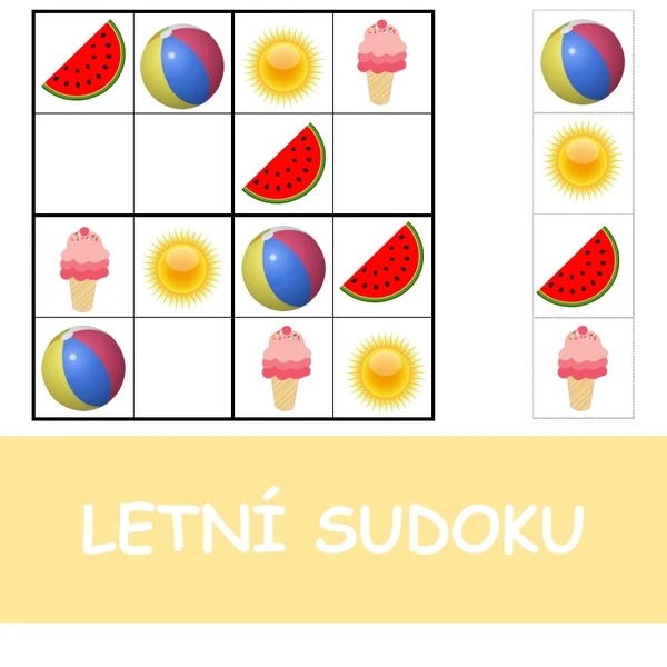 LETNÍ SUDOKU 
