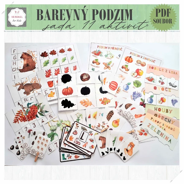 BAREVNÝ PODZIM - sada 11 aktivit
