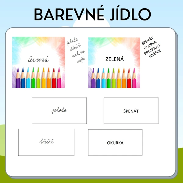 Barevné jídlo