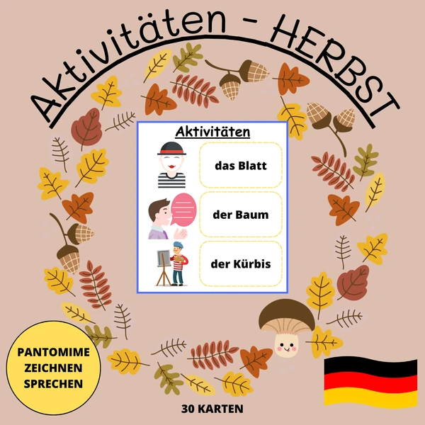 AKTIVITÄTEN - HERBST - 30 KARTEN
