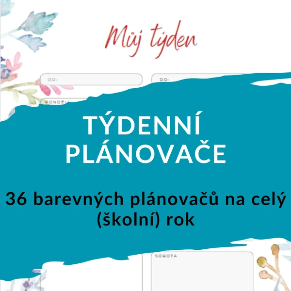 Můj týden - 36 týdenních plánovačů do třídy i na pracovní nástěnku