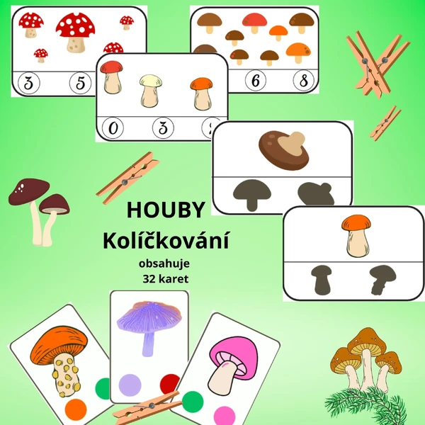 Kolíčkování- HOUBY