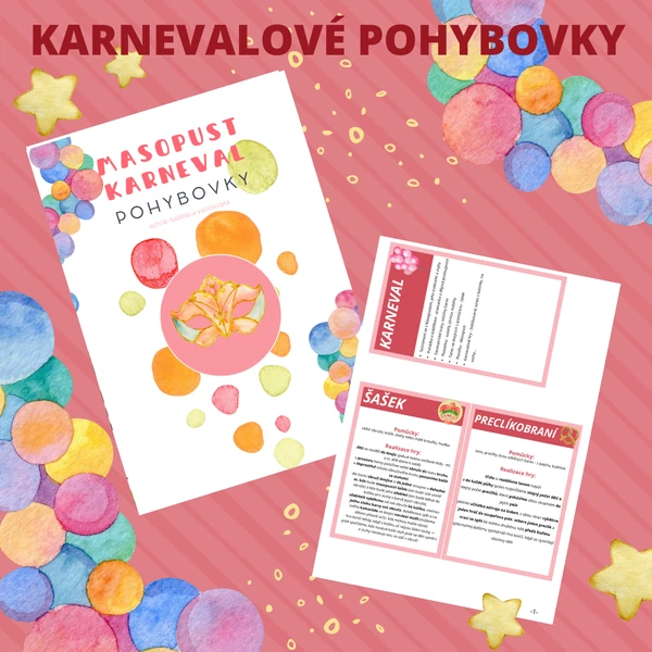 KARNEVALOVÉ - pohybové hry (kartičky)