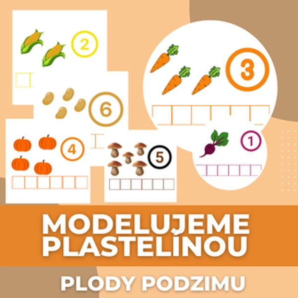 Modelujeme plastelínou - plody podzimu