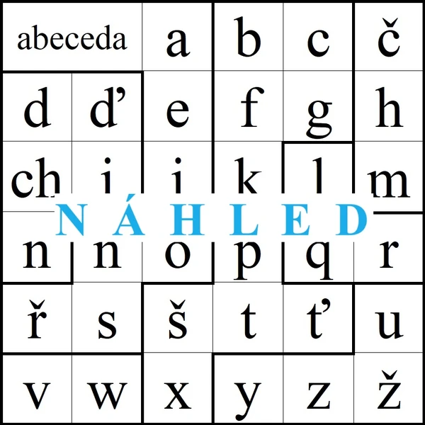 Skládačka - ABECEDA