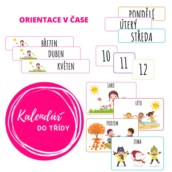 Kalendář do třídy - orientace v čase