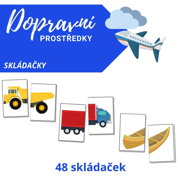 Dopravní prostředky - skládačky