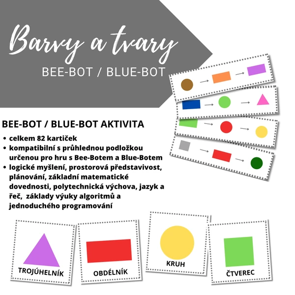 Barvy a tvary (Bee-Bot / Blue-Bot)