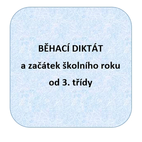 Běhací diktát