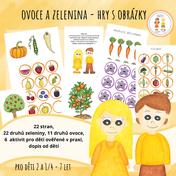 Ovoce a zelenina - Hry s obrázky