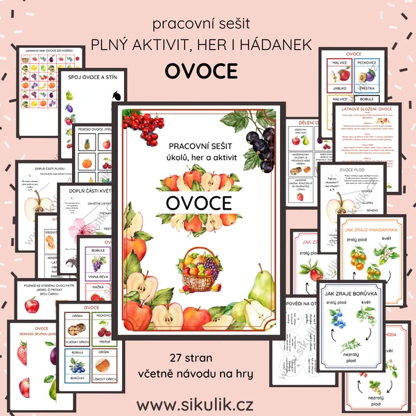 OVOCE Pracovní sešit úkolů, her a aktivit 