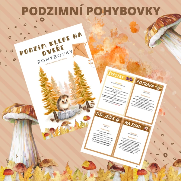 PODZIMNI - pohybové hry (kartičky)