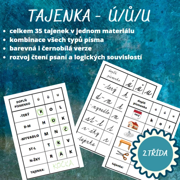 TAJENKA Ú/Ů/U