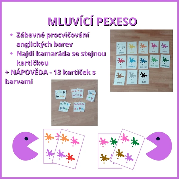 Colours - mluvící pexeso