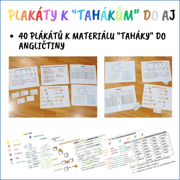 Plakáty k materiálu "Taháky" do AJ