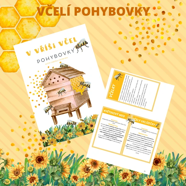 VČELÍ - pohybové hry (kartičky)