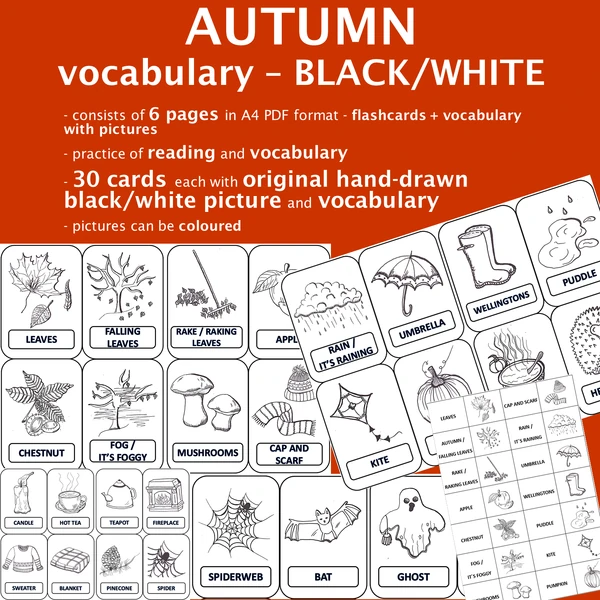 PODZIM / AUTUMN vocabulary