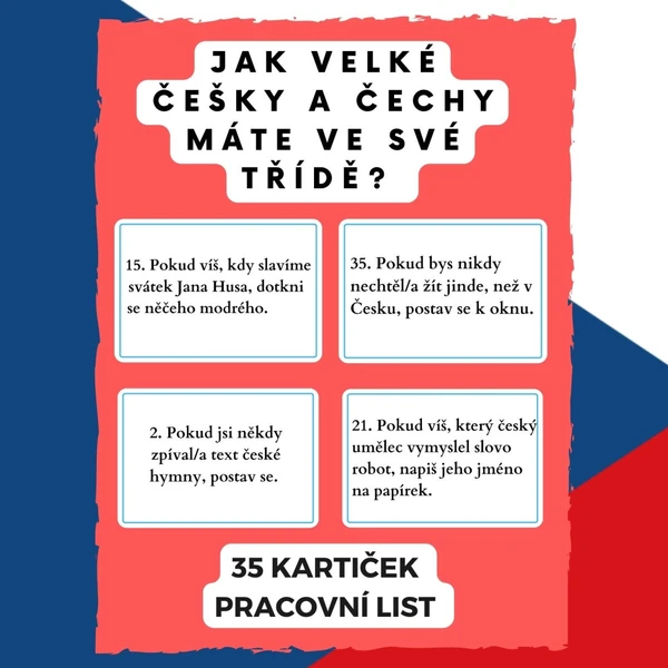 Jak velké Čechy a Češky máte ve své třídě? 