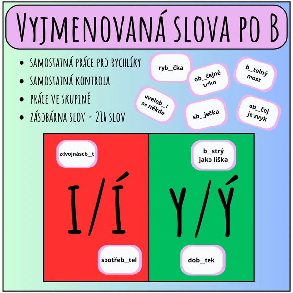Vyjmenovaná slova po B